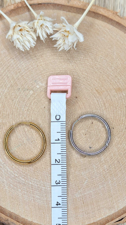 Créole Bouton d'or - 20mm Dorée
