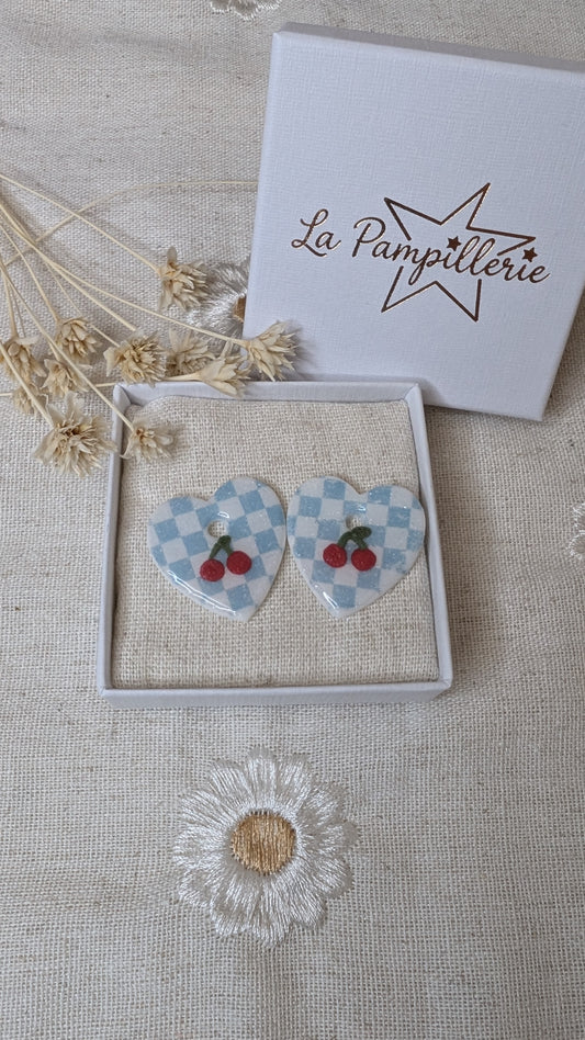 MAËLLE carreaux cerises - Taille L