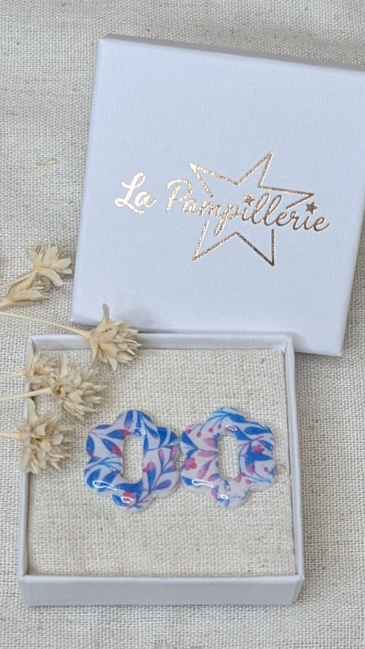 JULIA fleurs bleues